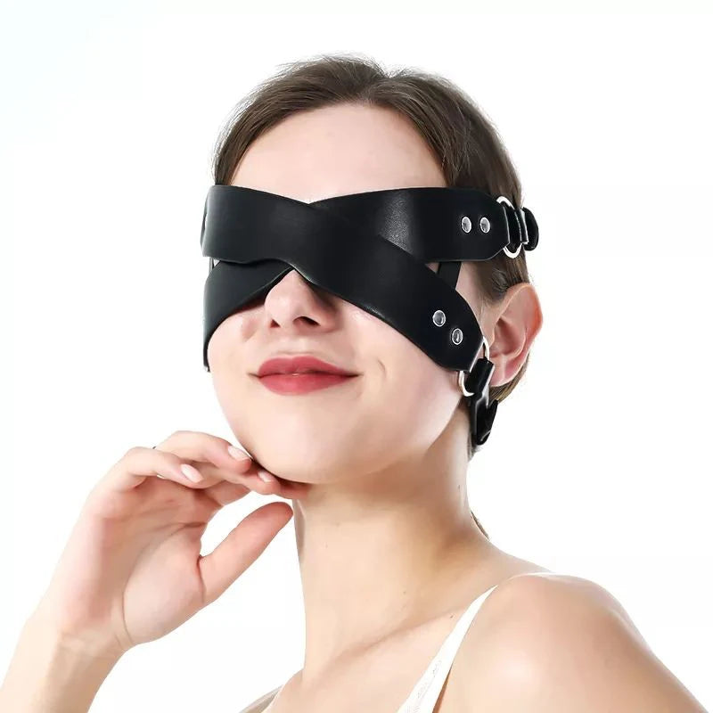 Leather Eye Mask Body Bondage Adult Toy Female Sexy Lingerie Garter Erotica Sex Clothes Women Porn Pijamas Babydoll Exotic Dress