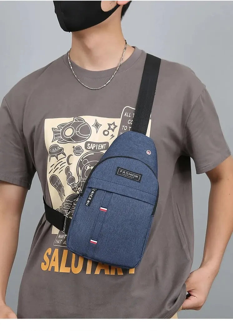 New Men Shoulder Bags Chest Bag Multifuncional Crossbody Bags Travel Sling Bag Men's Chest Bag Cross Body Chest Bag for Men Bag