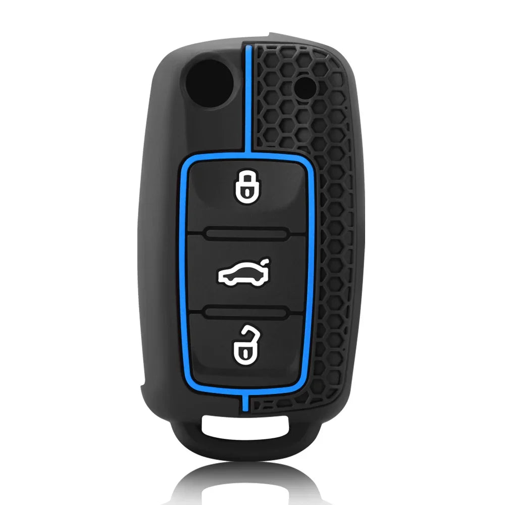 Fashion Silicone Car Key Cover For VW Volkswagen Polo Tiguan Passat B5 B6 B7 Golf 4 5 6 MK6 Jetta Lavida Skoda Octavia Seat