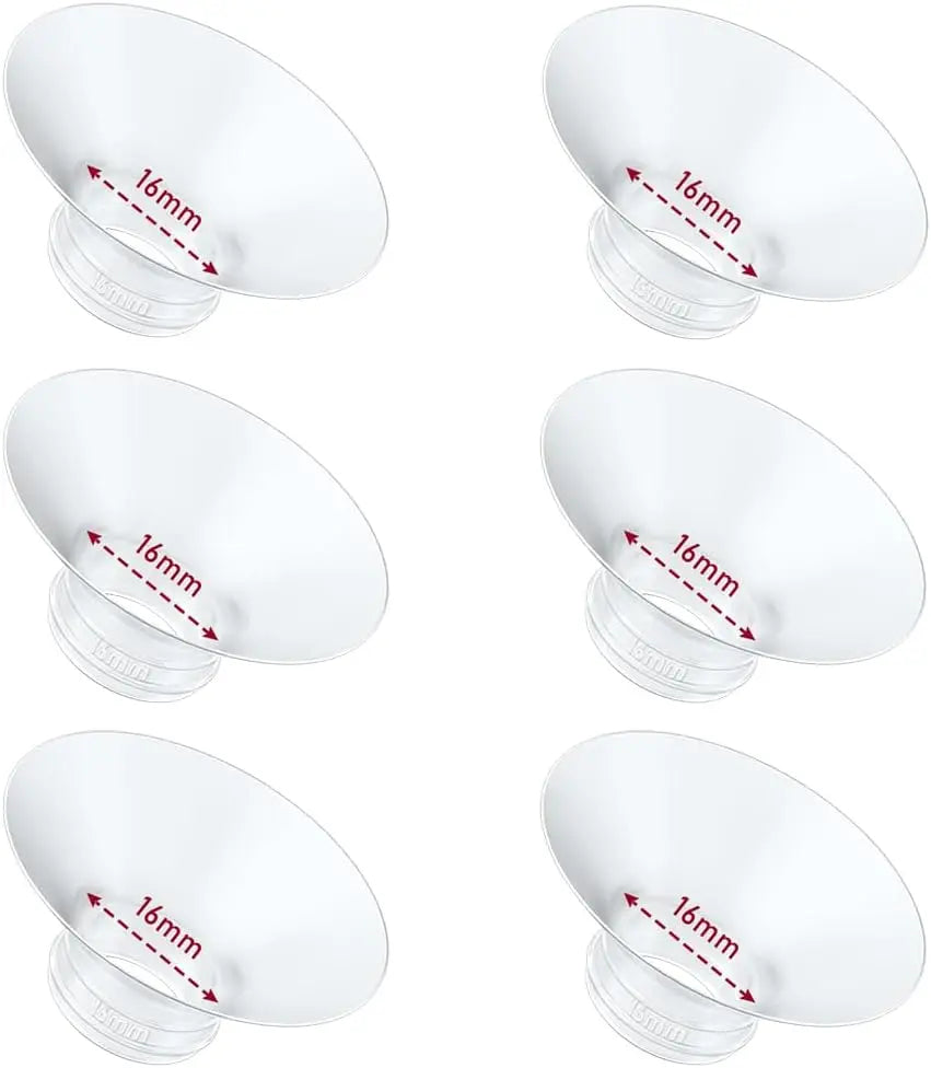 Flange Insert 6pcs Compatible with Momcozy/Spectra/Medela/eufy/Lansinoh/Elvie Breast Pump, Fit for 24mm Flange/Shield