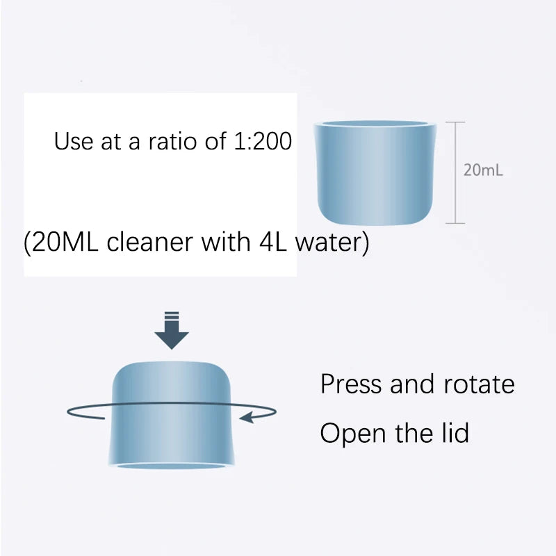 For Roborock S8 Pro Ultra / S8 MaxV Ultra / Q5/Q7/Q Revo/ S7 Max Ultra/S7MaxV Plus/ Vacuum Cleaing Floor Cleaning Solution