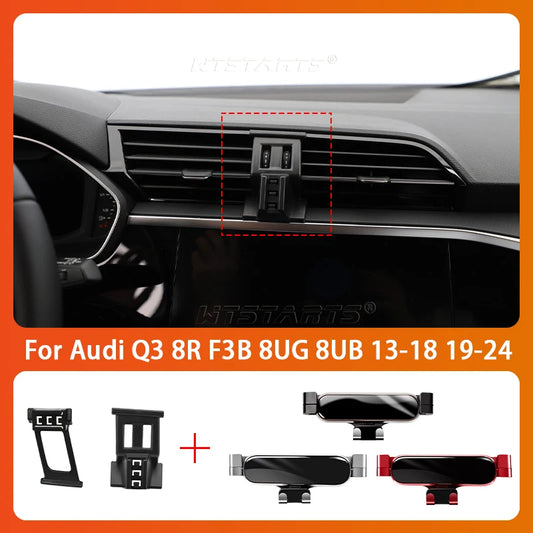 Car Phone Holder Mobile Air Vent Mounts GPS Special Navigation Support Bracket For Audi Q3 8U F3B 8UG 8UB 2013-2024 Accessories