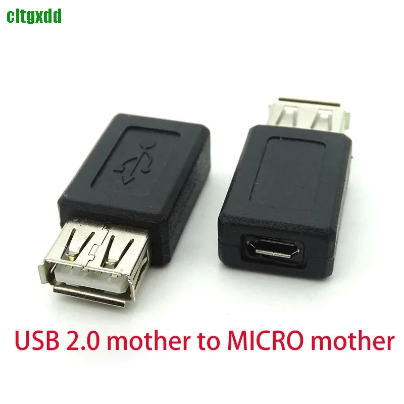 Cltgxdd USB 2.0 Adapter Adapter Mini 5P To A Male Female Micro To USB Android Data Side T Port Converter Selector Connector