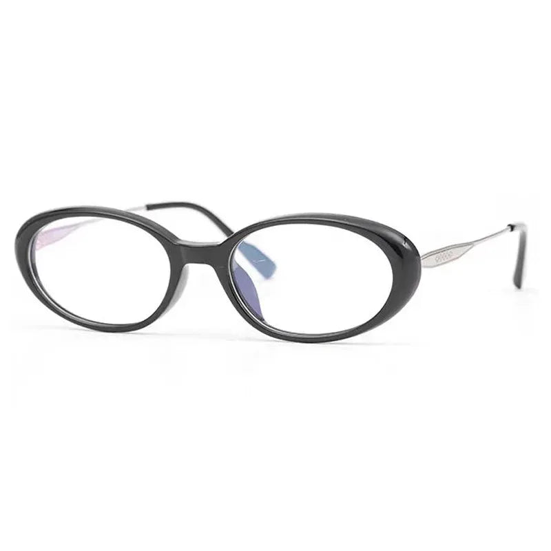 Fashionable Thick Edge Oval Small Frame Anti-blue Light Reading Glasses For Women Senior Middle-aged And Elderly Glasses