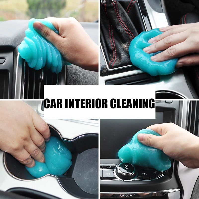 Multifunction Car Cleaning Gel Dust Cleaner Car Interior Cleaning Gel Slime Air Vent Outlet Dashboard Laptop Cleaning Magic Mud