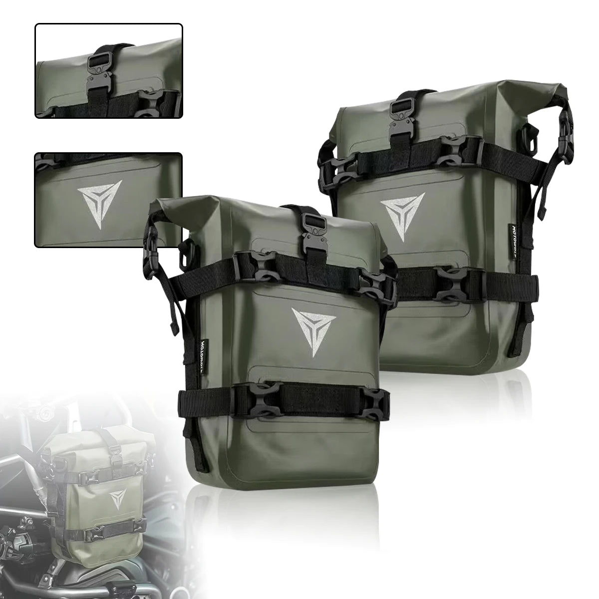 For BMW R1200GS R1250GS ADV For HONDA NC750X CB500X Motorcycle Frame Crash Bars Waterproof Bag Bumper Repair Tool Placement Bag