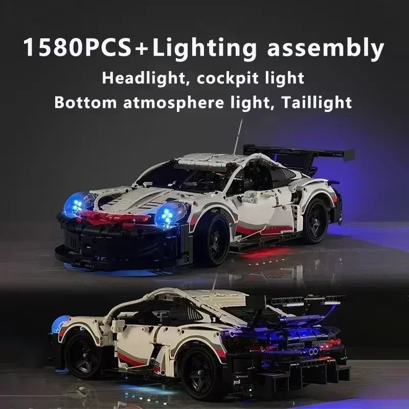 911RSR Technical 1580PCS+ Race Car Building Blocks 42096 Model Rc Power  Famous Sport Advanced Replica MOC Collectible Toy Gifts