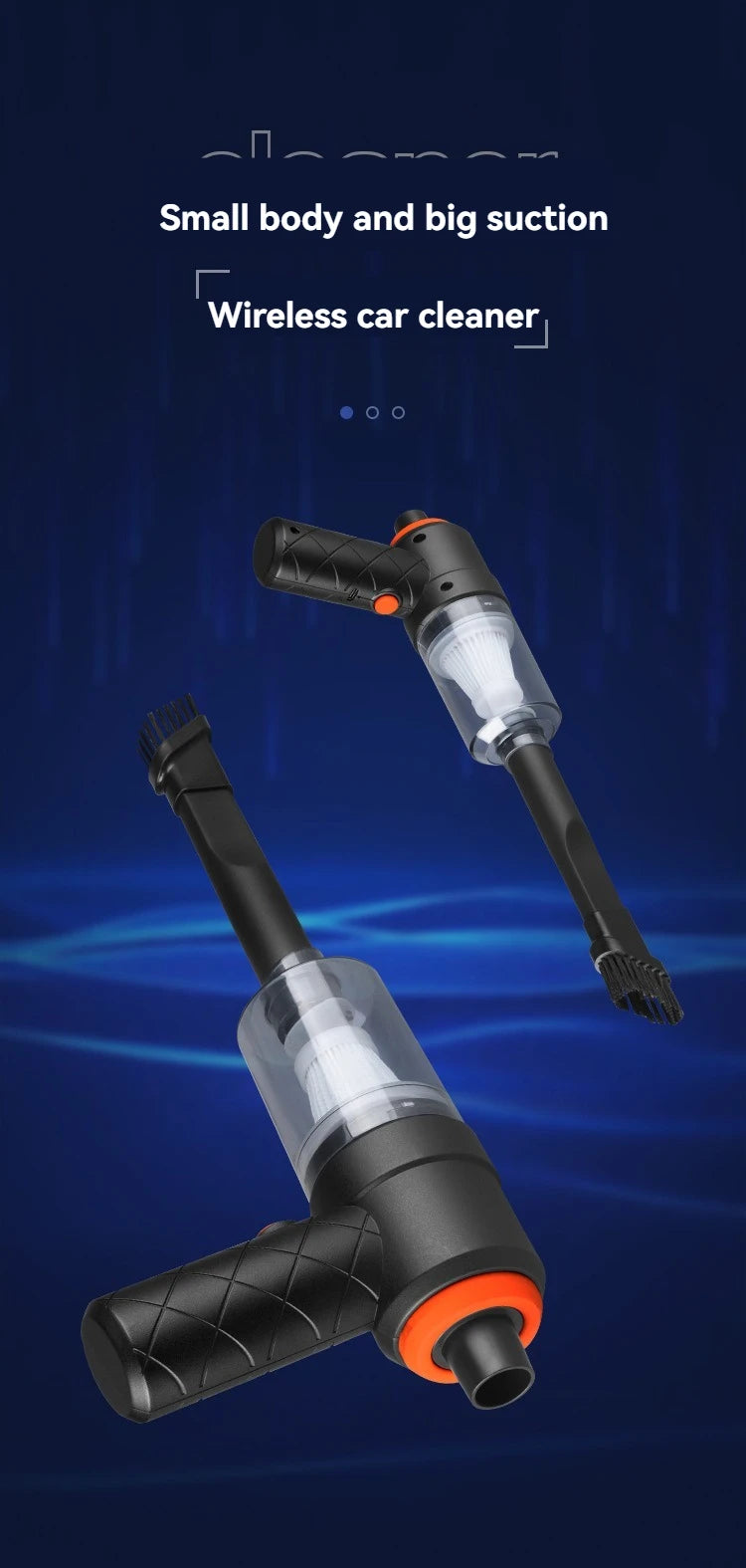 Ultra High Power Car Mounted Vacuum Cleaner Vehicle Wireless Portable Handheld Automobile Mini Vacuum Cleaner
