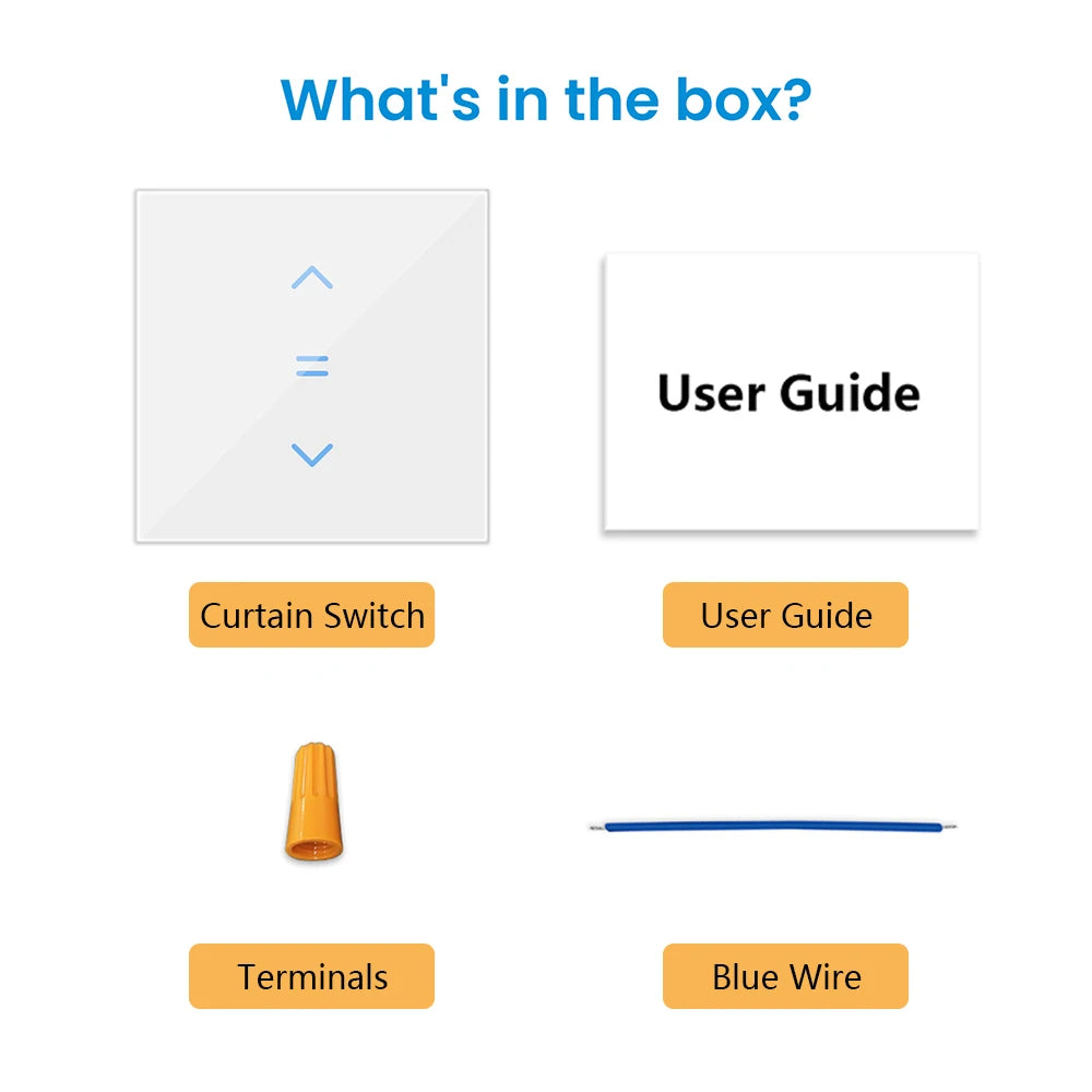 LoraTap Tuya Smart Life WiFi Curtains Blinds Switch Roller Shutters Motor Switch Backlight Style Google Home Alexa Voice Control