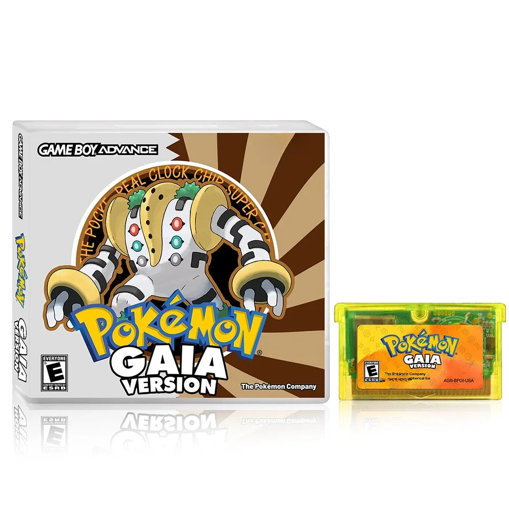 GBA RTC Pokemon  Real Clock  New Version 2.0 Game Card  Featured Popular English Games