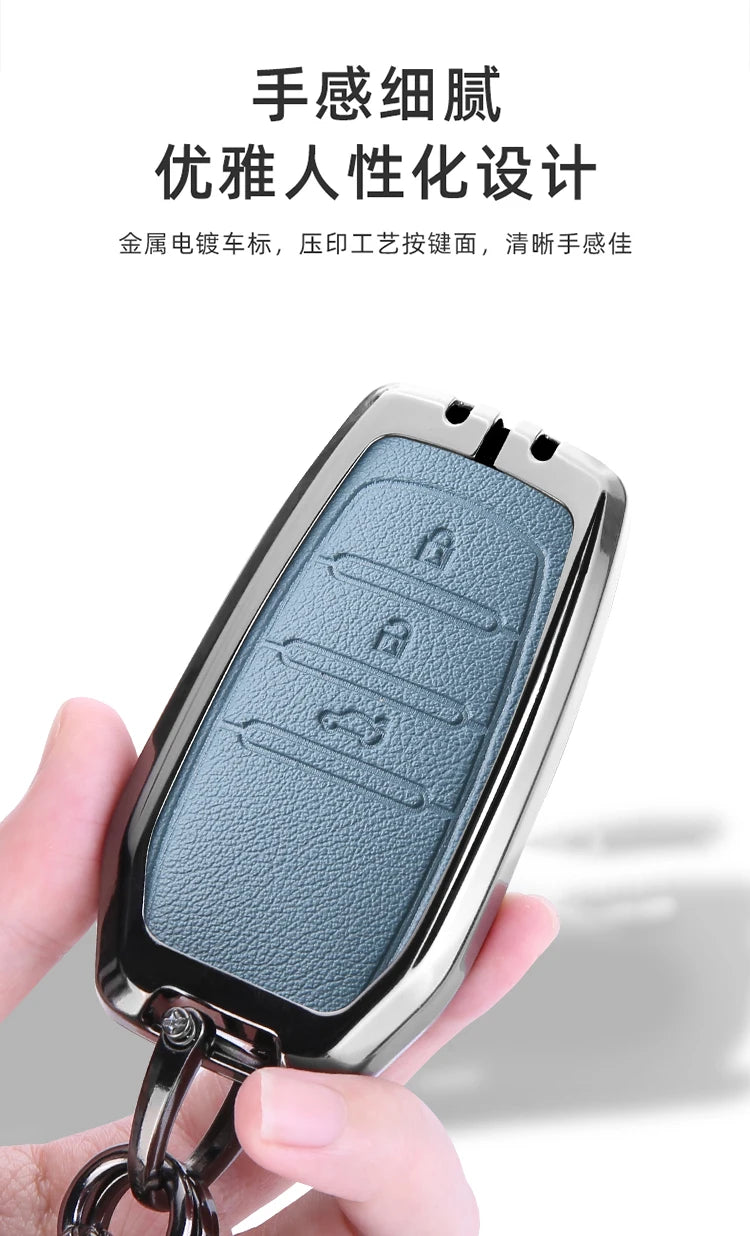 Car Remote Key Case Cover For Toyota CHR Hilux Fortuner Land Cruiser 200 Camry Corolla Crown RAV4 Highland Keychain Accessories