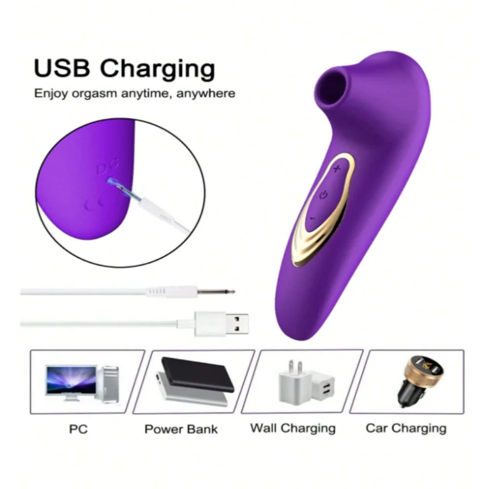 Silicone Suction Vibrators 10 Modes Nipple Sucker Sex Masturbation Stick Women Clitoral Stimulation Sucking Vibrator Adult Toys