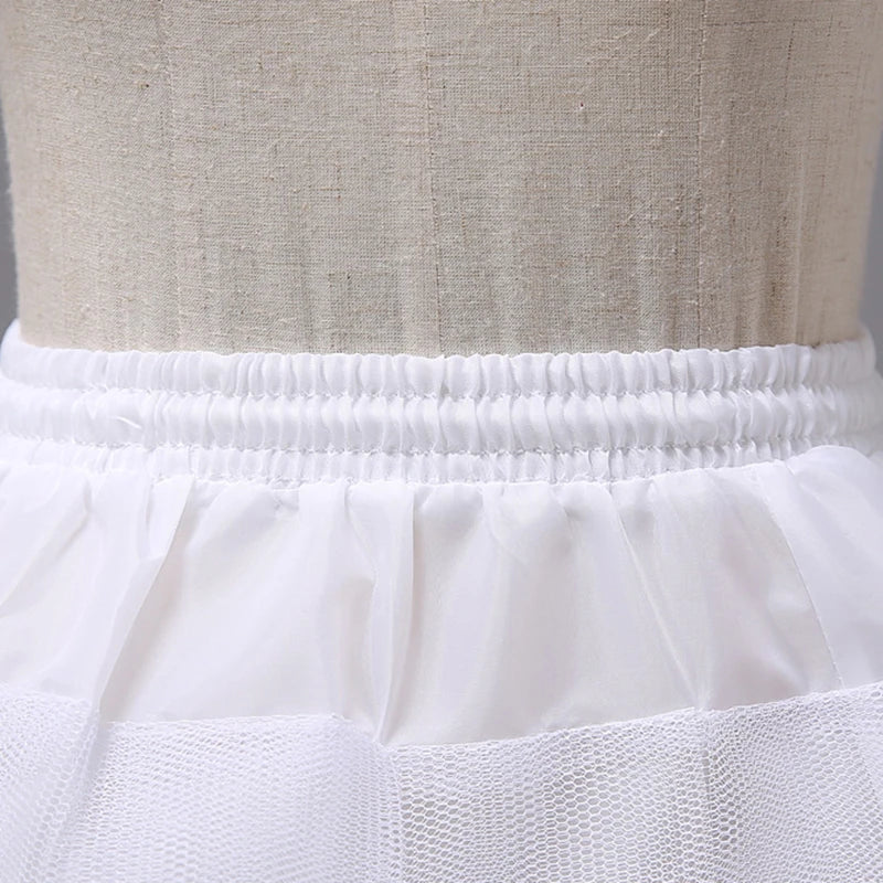 Three Layer Lolita Short White Kids Girls  Petticoat Underskirt For Ball Gown Wedding Dress Mariage Underwear Crinoline