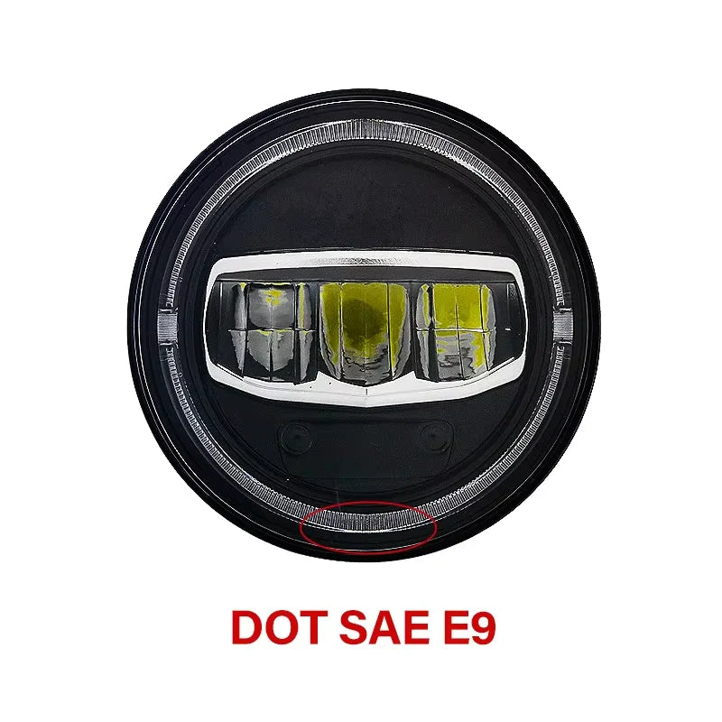 5.75 7 9 Inch Round LED Car Headlight High Low Beam Auto Headlamp H4 H13 Led Light for Jeeps Wrangler JK JL Auto Lighting System