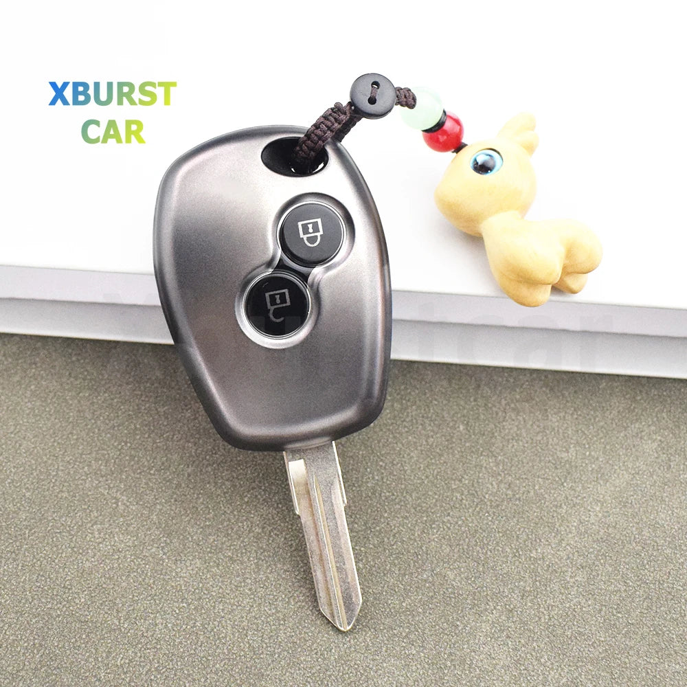 Gun Grey TPU Remote Shell Fob for Renault Megane Modus Espace Kangoo Clio Logan Sandero Twingo Scenic Car Key Case Cover