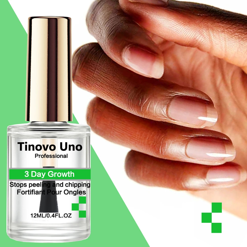 Tinovo Uno Collagen Base Coat Normal Nail Polish Clear Base Oil Air Dry Nail Hardener Strengthener Manicure Birttle Nails Care