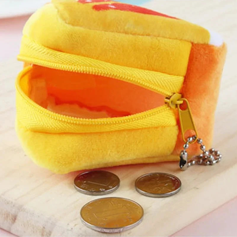Cartoon Fruit Creative Plush Three-dimensional Coin Wallet Storage Bag School Bag Hanging Children's Holiday Gifts Cartoon Fruit