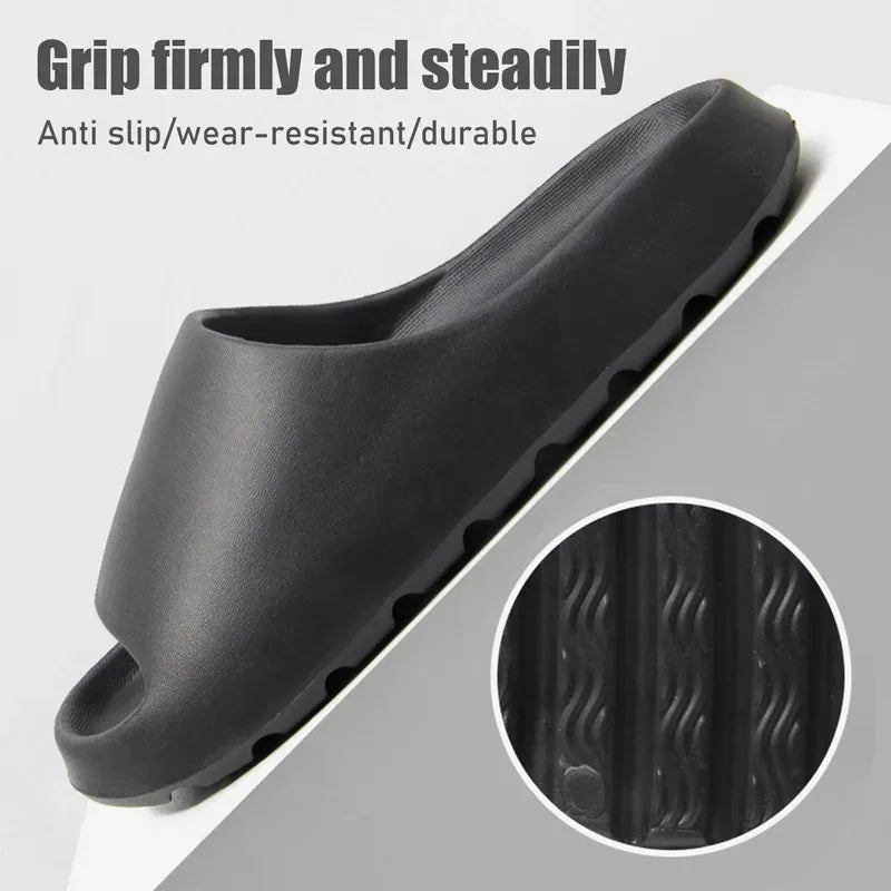 EVA Soft Thick Soled Slippers Women's Summer Fashion Wear Slippers Home Home Sandals Men's Beach Shoes