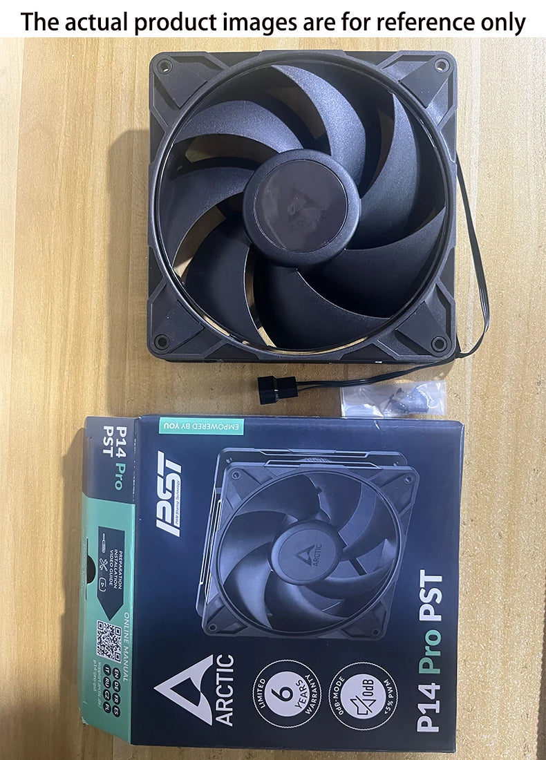ARCTIC P14 Pro PST, High-Performance 140mm Case Fan with PWM Sharing Technology (PST), Speed:400–2500 RPM, Fluid Dynamic Bearing