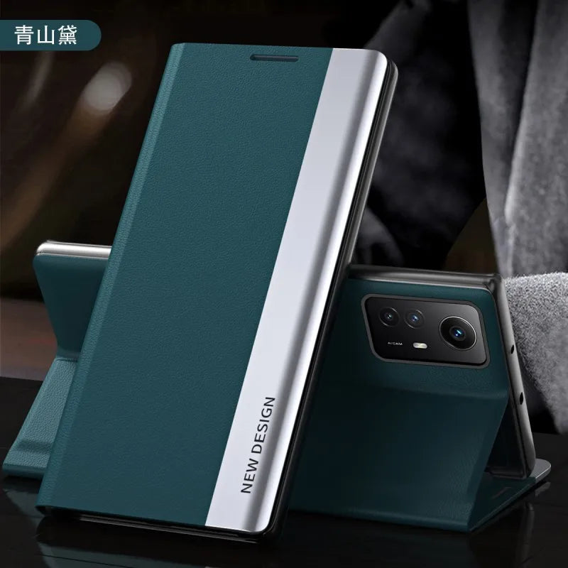 Flip Case For Xiaomi 15T Mi 14T Pro 14 T Mi14T 13T Redmi 15C 14C 13C Side Window Shockproof Luxury Litchi PU Leather Stand Cover