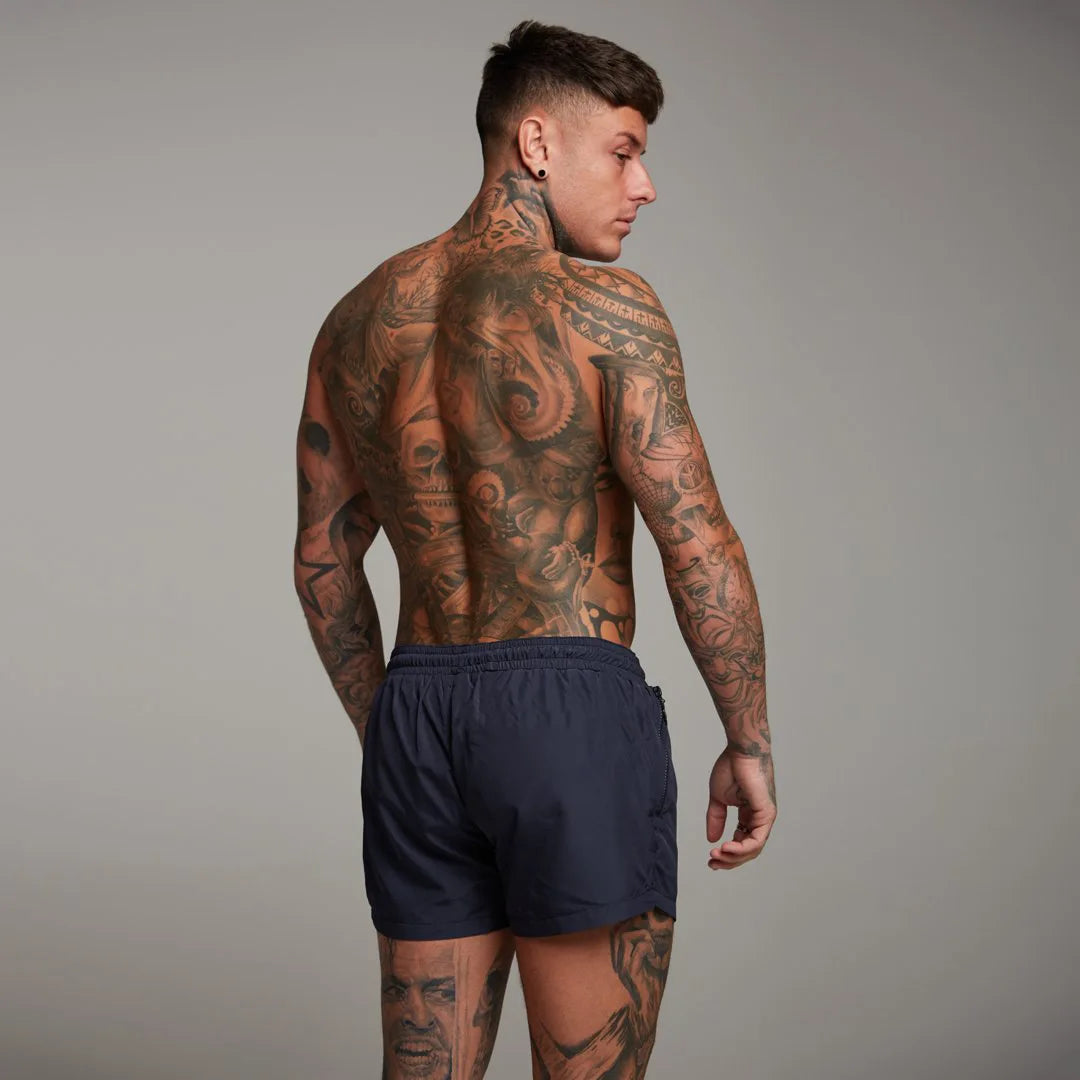Cross-border new summer export sweat-absorbent quick-drying sports pants fitness running slim shorts men's three-point shorts