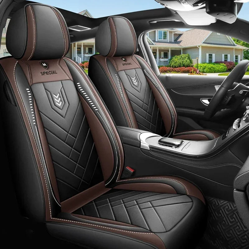 1pcs All inclusive seat cover full leather car seat cushion Driver's seat cover or passenger seat cover all season universal pad