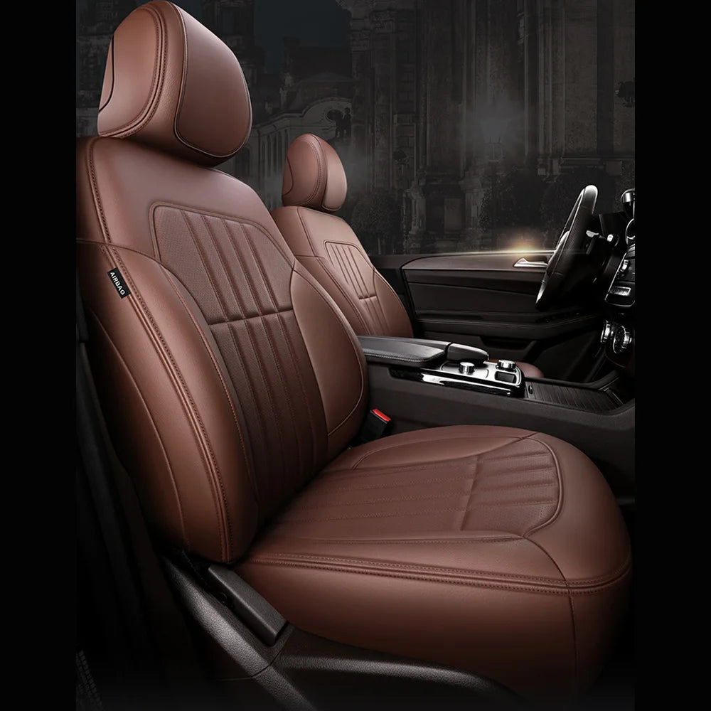 For Land Rover Range Rover Velar 2017 2018 2019 2020 Faux Leather Custom Car Seat Covers Full Set Interior Protector Accessories