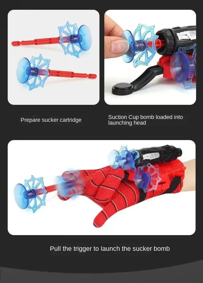 New Cosplay Spider Figure Web Shooters Toys Wrist Launcher Device  Accessories Props Spider-Line Toys Gifts