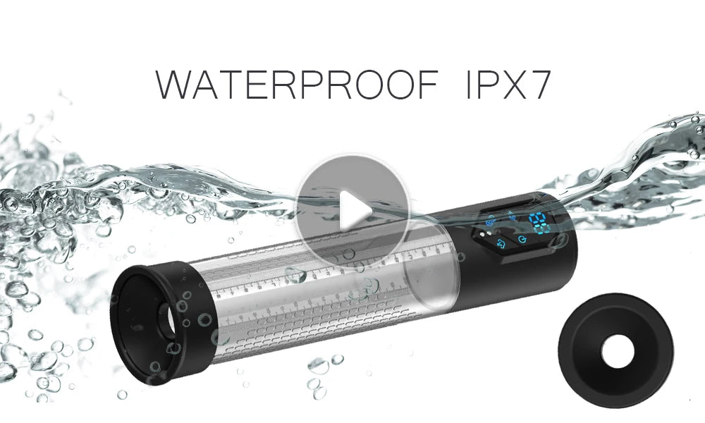 Electric Penis Pump Sex Toys for Men Penis Extension Automatic IPX7 Penis Water Pump Penis Enlargement Dick Erection Penis Train