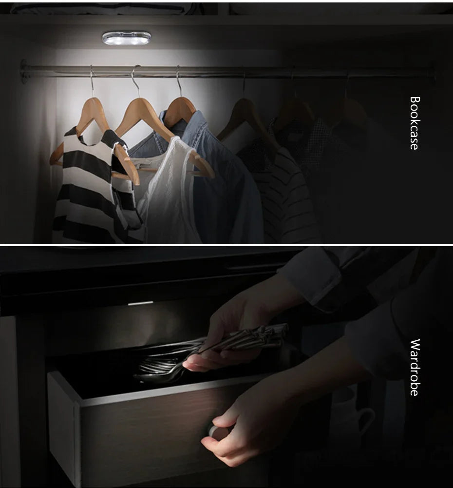 Car RGB Interior LED Small Light USB Rechargeable Magnetic LED Touch Interior Reading Light For Armrest Box Storage Box Lights