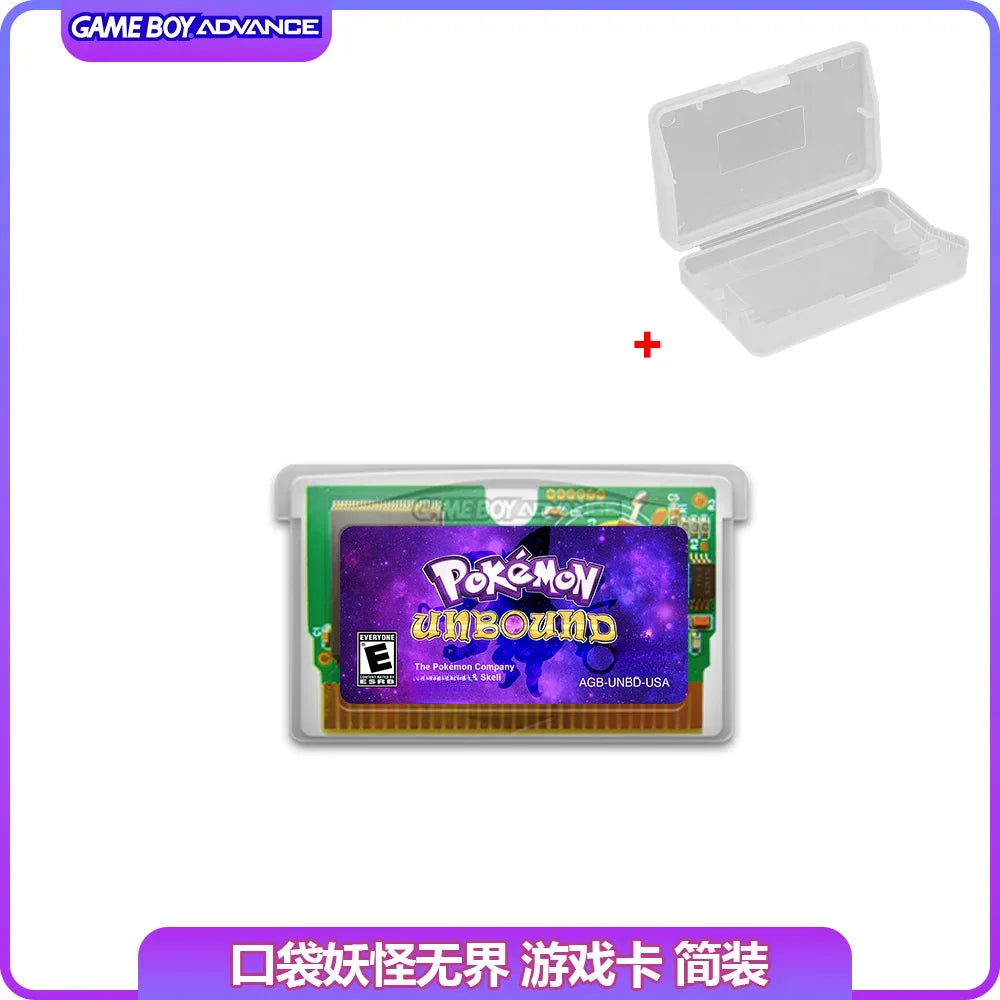 GBA RTC Pokemon  Real Clock  New Version 2.0 Game Card  Featured Popular English Games
