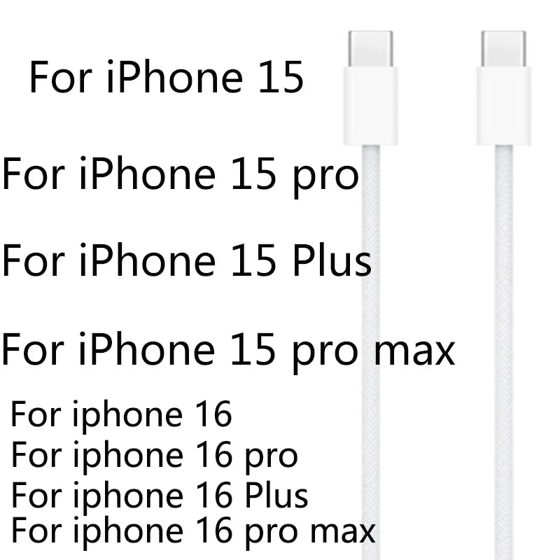 2025 Original 20W USB-C Power Adapter For iphone 16 15 14 13 mini Pro Max Type C fast charger for Apple Cable for iPhone 12 Plus