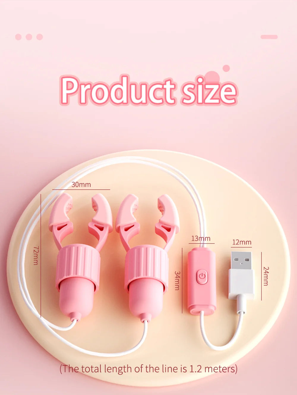 Sucking Vibrating Nipple Clamp Tongue Licking Vibrator For Women Breast Massage Labia Clitoris Clip Stimulation Massager Sex Toy