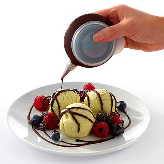 Silicone Macaron Decorating Pot Set, Chocolate Jam Extruder, With 5 Decorating Mouth, Suitable For Macron, Cake Baking Supplies