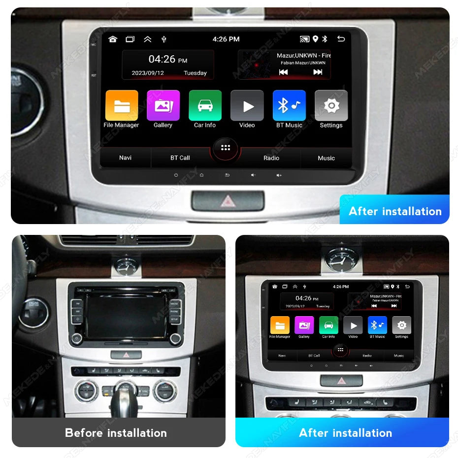 7/8/9" Android13 BT GPS Car Multimedia Radio for Volkswagen VW Golf 5 6 Polo Passat B6 B7 CC Skoda Jetta Tiguan Touran GOLF POLO