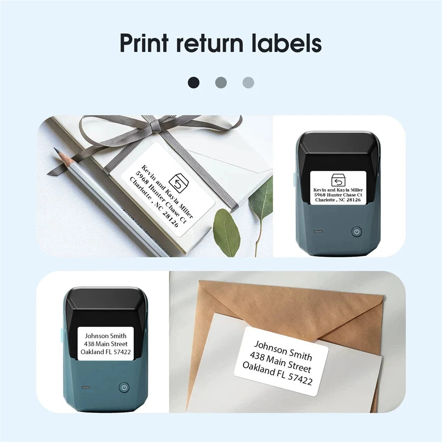 Niimbot B1 Portable Thermal Printer Handheld Adhesive label printer For Wireless Bluetooth Tag Price Color Rolls Label Maker