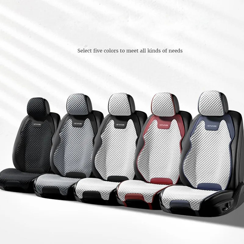 Ice Silk Car Seat Cushion Ventilation Comfortable, Durable Four Seasons Universal Split Single Car Front Seat Cover