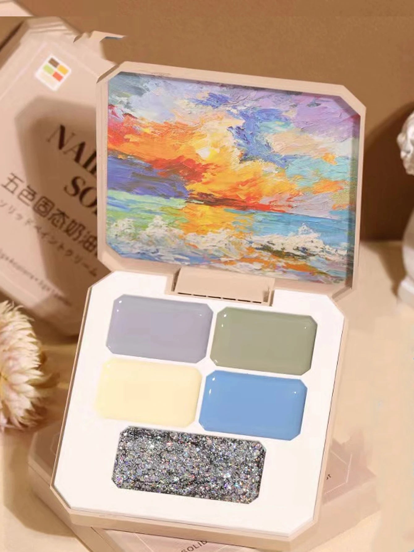 5/9 Colors Solid Nail Polish Palette Peelable UV/LED Polish Lacquer Salon Gel Nail Art Varnish Thanksgiving Gifts