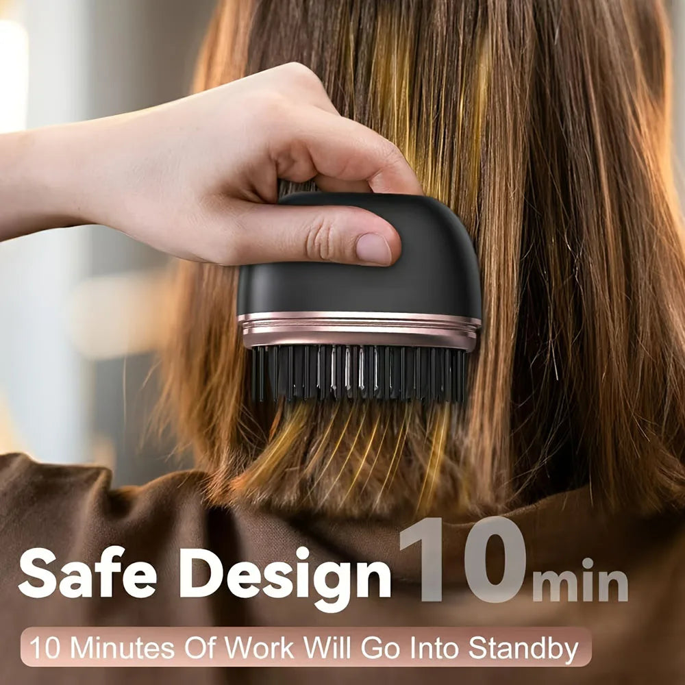 New Wireless Straightening Comb Portable USB Charging Hair Straightener Brush Heating Plates Comb for Smooth Styling Hair Styler
