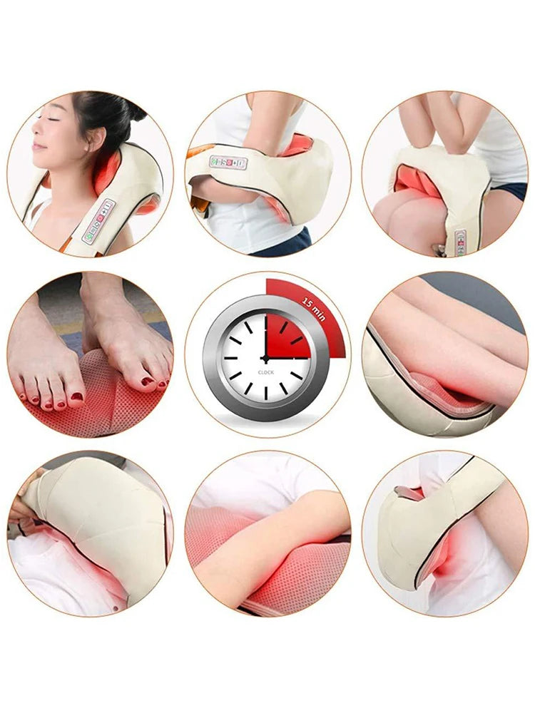 Kneading Shawl Neck Vehicle Home Massager Neck Shoulder Waist Whole Body Kneading And Kneading Massage Shawl Massage Chair Home