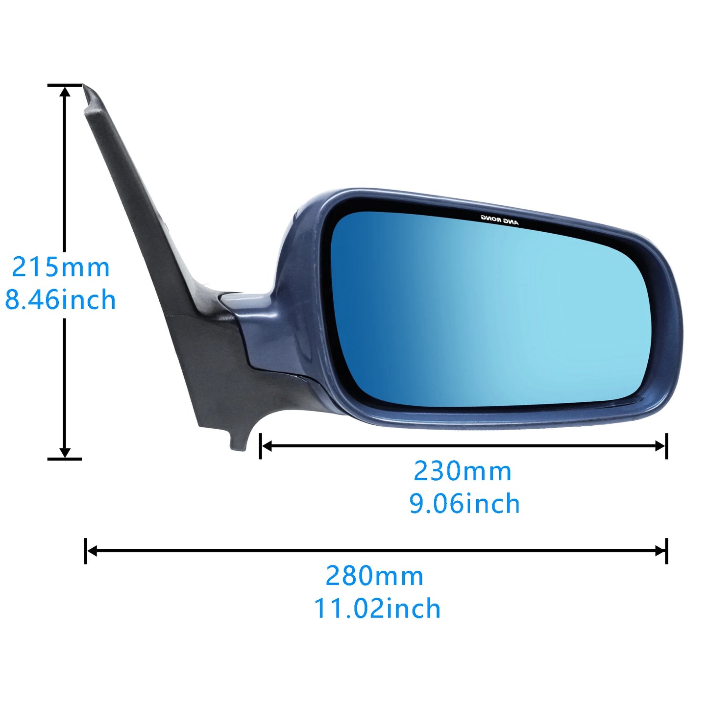 Right off Side Electric Wing Door Mirror Primed Heated O/S For 97-04 VW Golf MK4