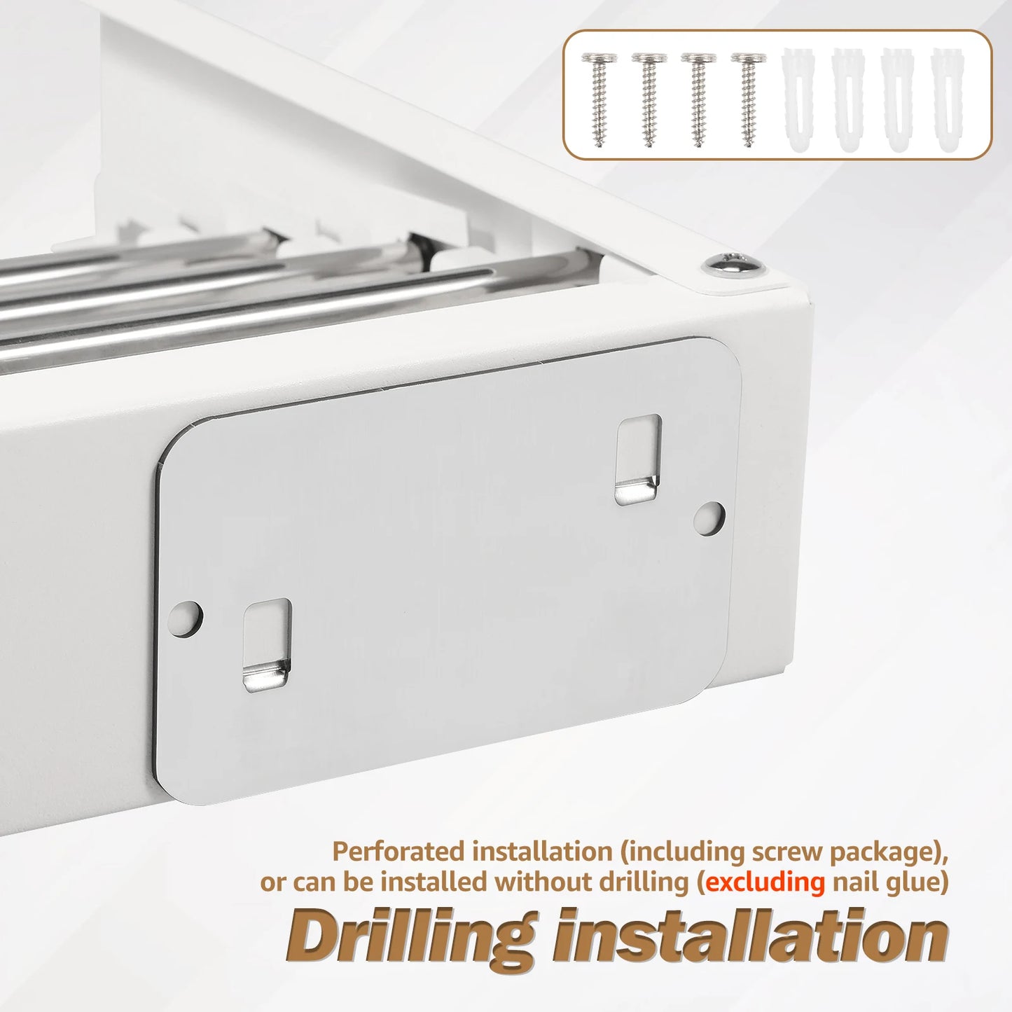 Folding Clothes Hanger Stainless Steel Laundry Drying Rack Wall Mount Travel Indoor Balcony Towel Bar Collapsible Drying Rack