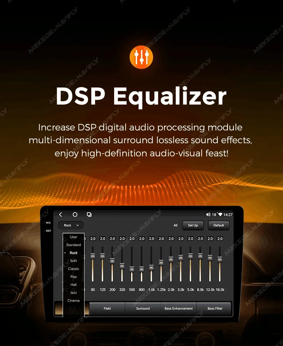 MEKEDE New Android System 7862 8Core DSP Car Multimedia for VW Toyota Universal Autoradio with Carplay RDS GPS BT 4G LTE 5G Wifi