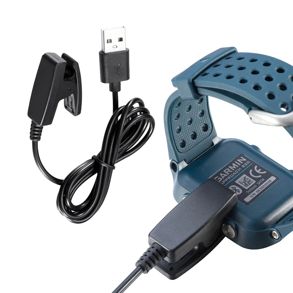 USB Charger For Garmin Forerunner 30/35/235/230/630/735 Lily 2 XT Cable Vivomove Trend/HR Approach S20 Smartwatch Charging Cord