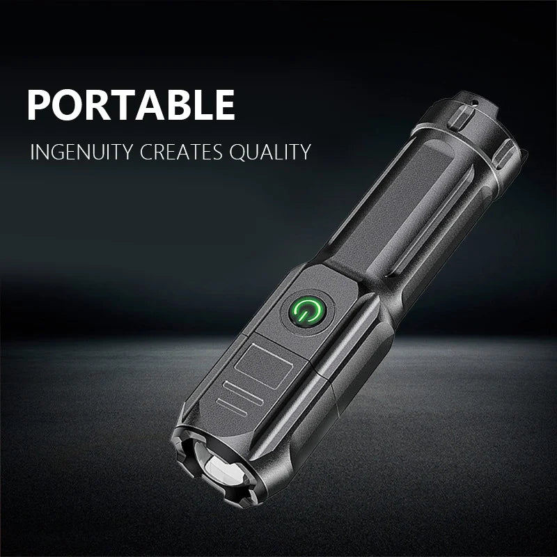 Powerful LED Flashlight 100000 Lumen Tactical Flashlights Rechargeable USB 18650 Waterproof Zoom Fishing Hunting LED Flashlight