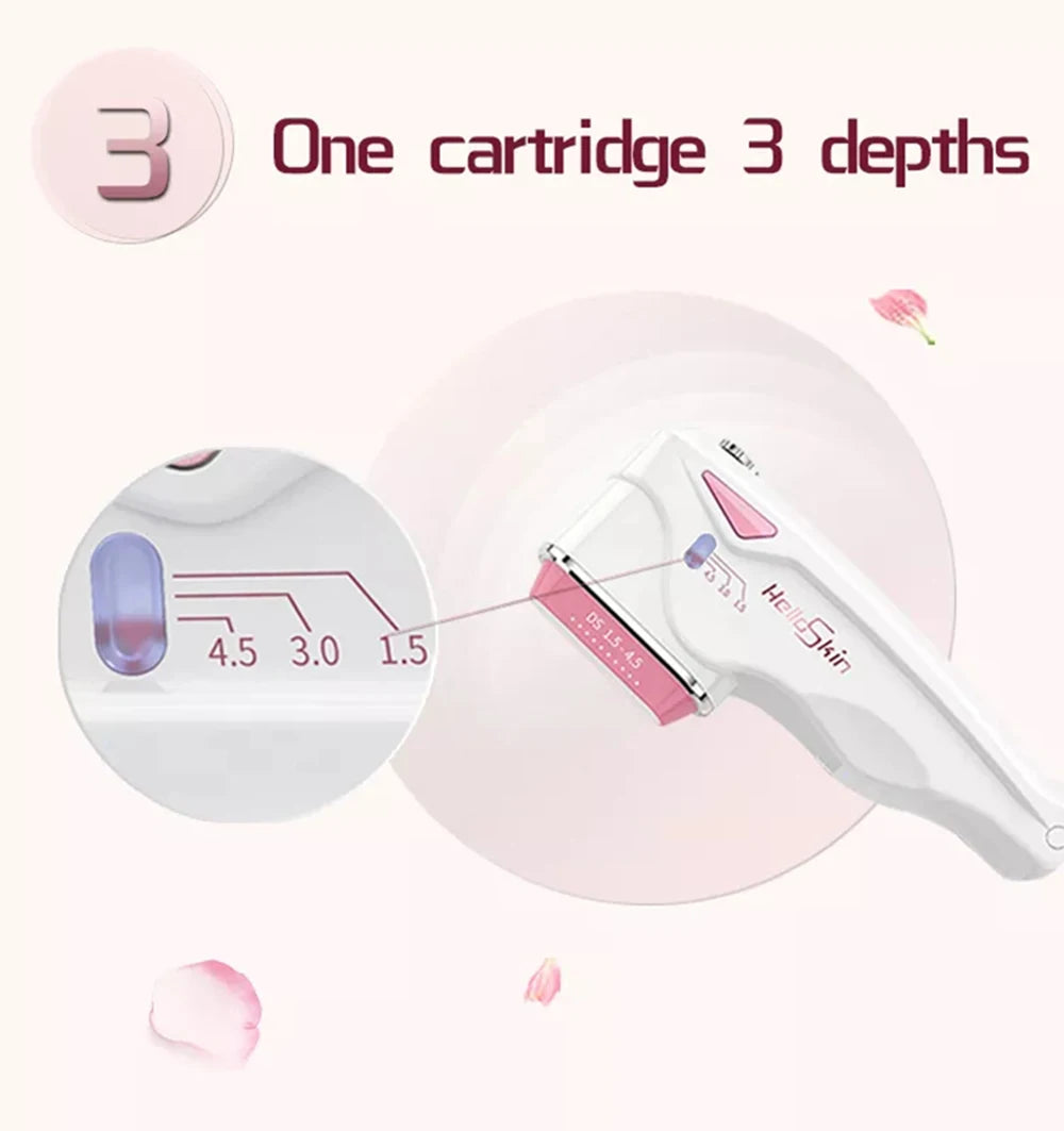 Hifu Focused Beauty Machine Mini Hifu Therapy Skin Tightening Facial Lifting Delicate Skin Whitening Device Anti Wrinkle Aging