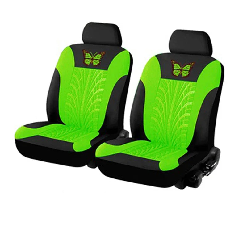 Butterfly Glamour Car Seat Cover Set Premium Bronzing 9-Piece Universal Fit for 5 Seats Fashionable Design Durable Comfortable