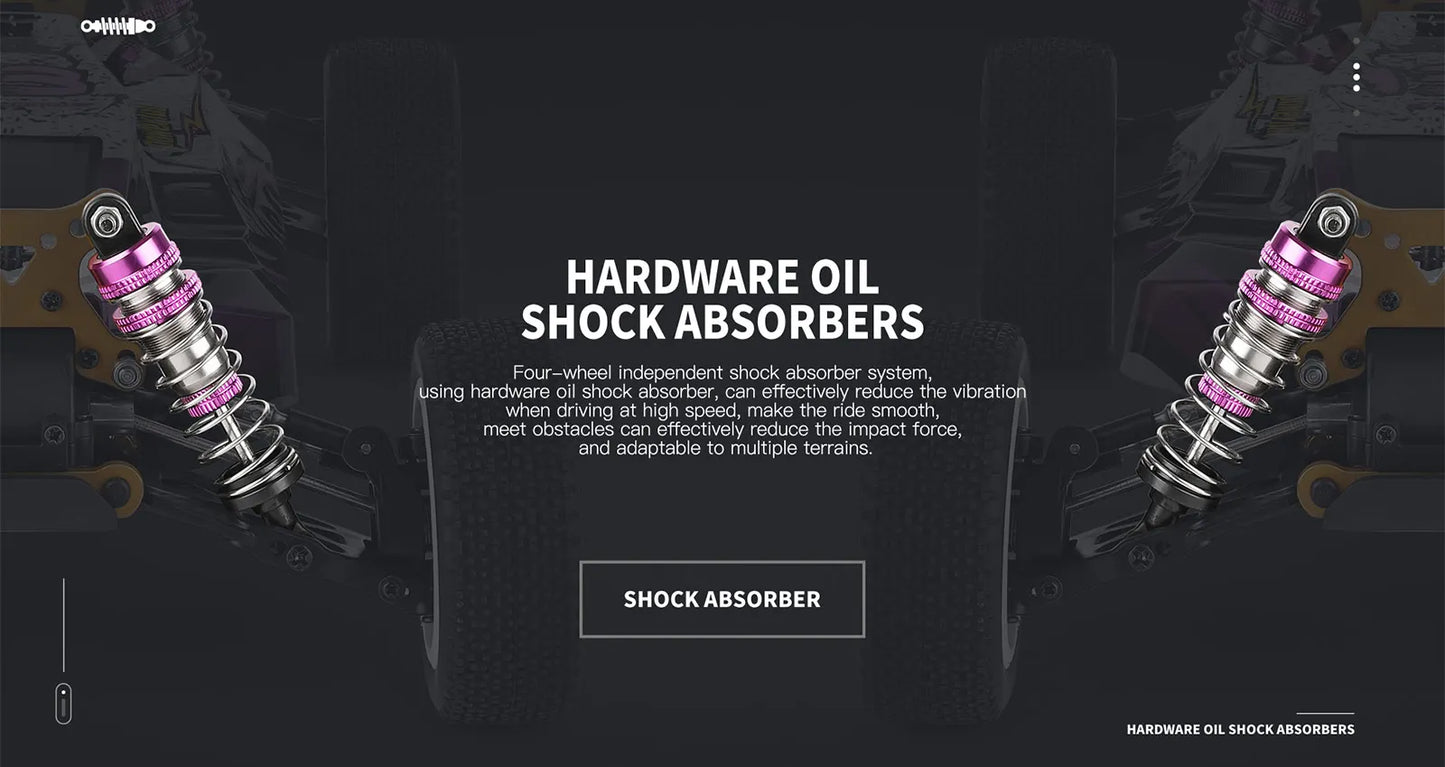 WLtoys 124019 1:12 4WD 55Km/H RC Racing Car Remote Control High Speed Off-Road Drift Shock Absorption Adults Boys Toys Kids Gift