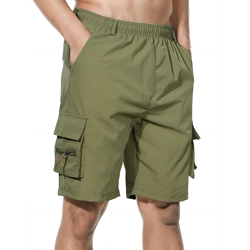 Men's Cargo Shorts Big Size Sports Knee Shorts Classic Short Pants Streetwear Straight Loose Work Casual Street Shorts