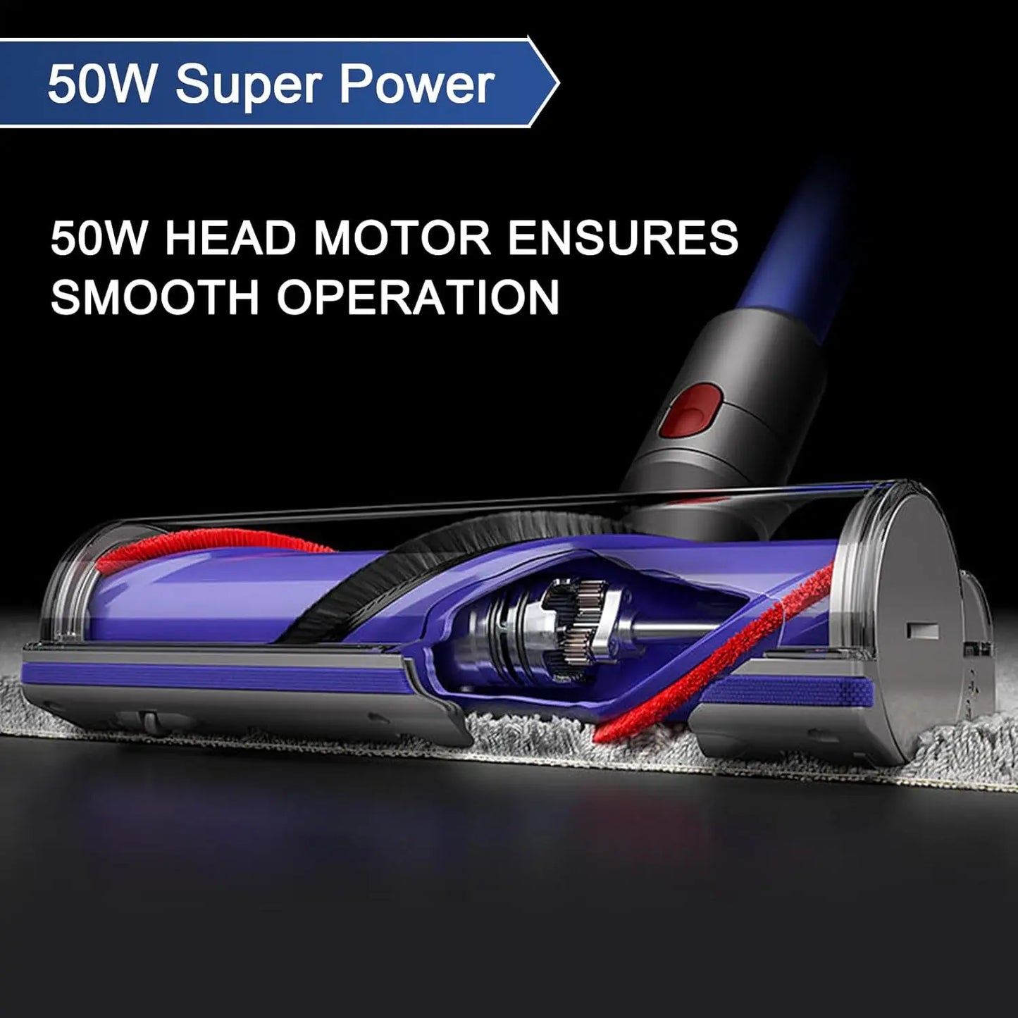 Electric Direct Dirve Vacuum Head for Dyson V7 V8 V10 V11 V15 Hardwood Floor Attachment Bristle Roller Brush Parts